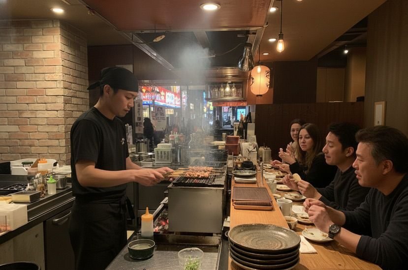 This is a example of yakitori restaurant
