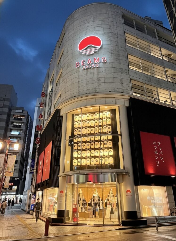 This is Beams Japan Shinjuku's outside