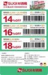 SUGI Pharmacy Coupon: Up to 18% OFF (8% Discount + 10% Tax-Free)