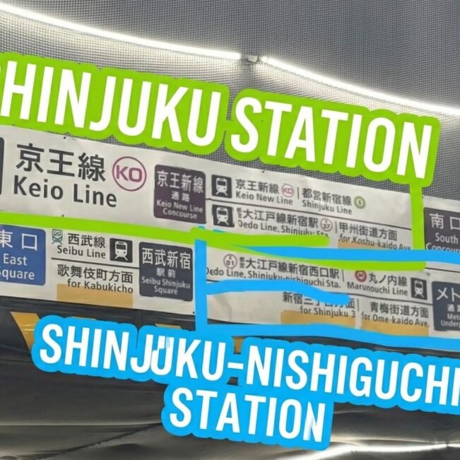 Nishiguchi West Exit of Shinjuku Station with bus terminal and taxis